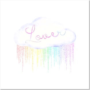 Lover Rainbow Rain Posters and Art